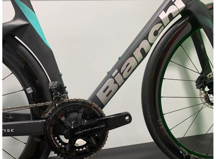 Bianchi Road Bike OLTRE RC Durace Di2 12sp Compact Disc brake - 2023 XR: Graphite-carbon | CK16-alu silver full matt 47