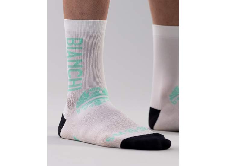 Bianchi Milano High Sock White Celeste