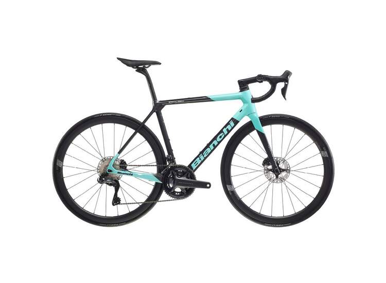 Bianchi Rennrad SPECIALISSIMA DISC Shimano Dura Ace-Di2 12sp - 2023 RS: ANTHRACITE / CK16 RS2023 55