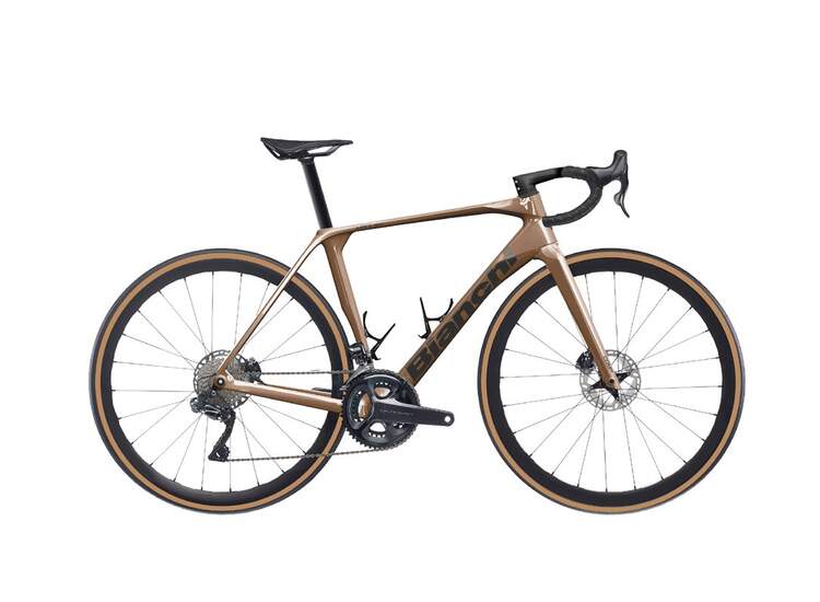 Bianchi V�lo Route IMPULSO COMP GRX - 2024 F8 - Terra / Black Glossy XS