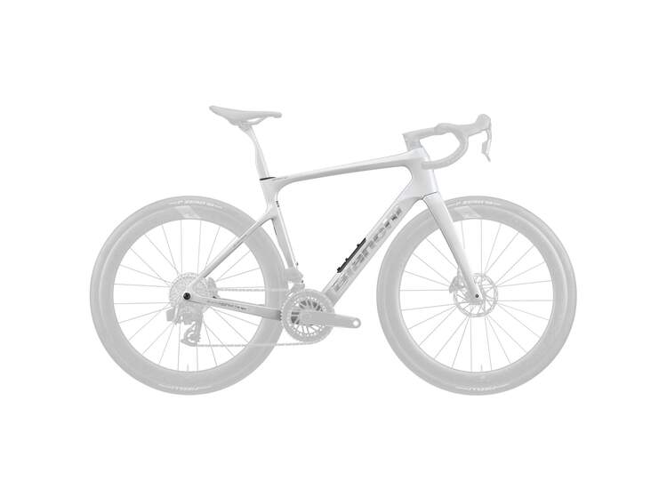Bianchi Rennrad INFINITO PRO RAHMENSET - 2026 8C - Metallic White Italy - Chrome [Full Glossy] 50